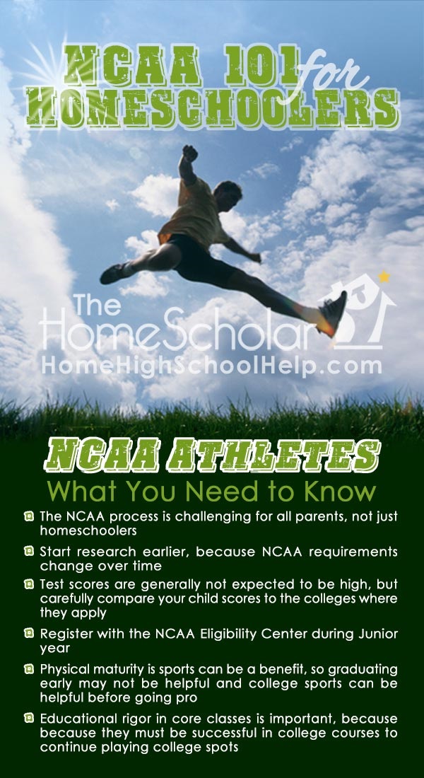 NCAA 101 for #Homeschoolers @TheHomeScholar