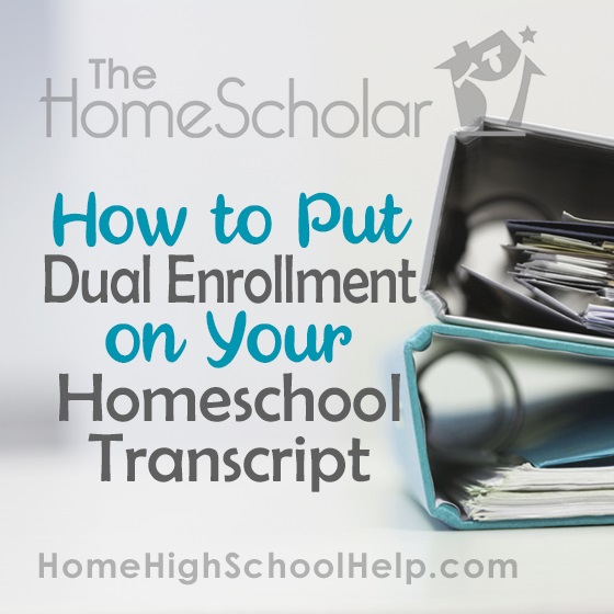 homeschool transcript dual enrollment @TheHomeScholar